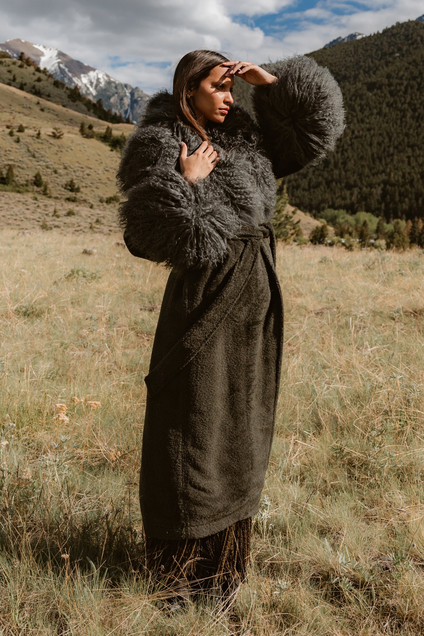 Alpaca Shearling Duster