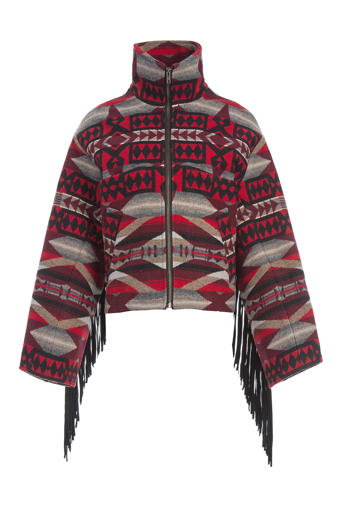 La Paz Scarlet Fringe Cropped Archer