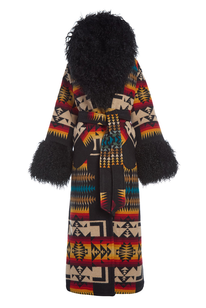 Chief Joseph Black Shearling Duster – Lindsey Thornburg