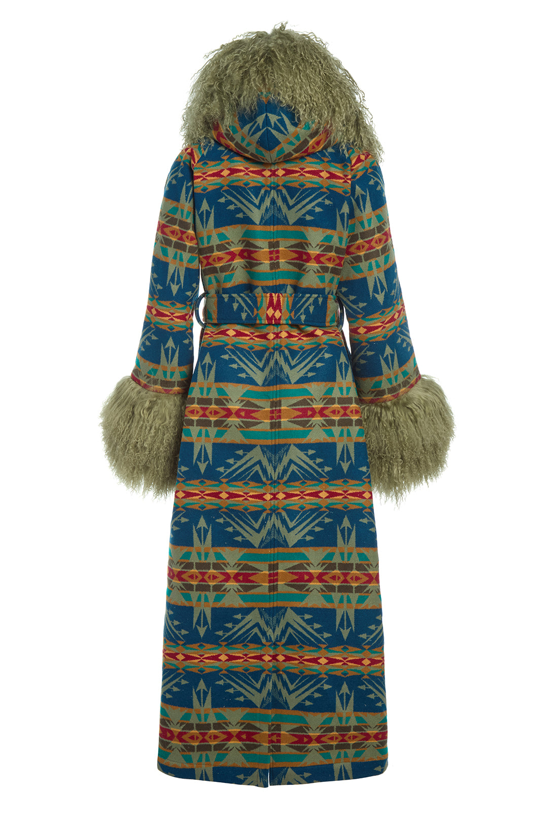 Echo Peaks Sage Shearling Duster