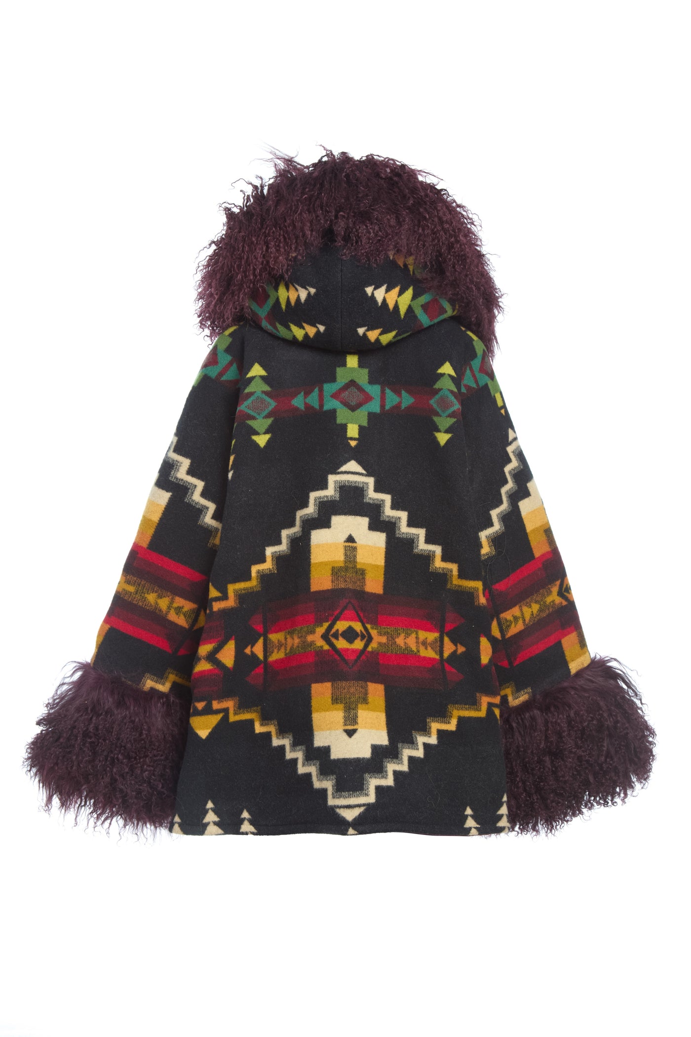 Four Corners Shearling Cloak