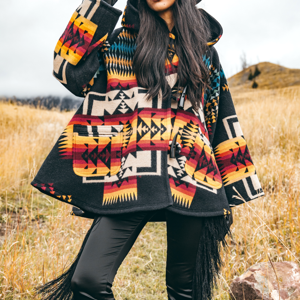 Chief Joseph Black Classic Cloak | Lindsey Thornburg