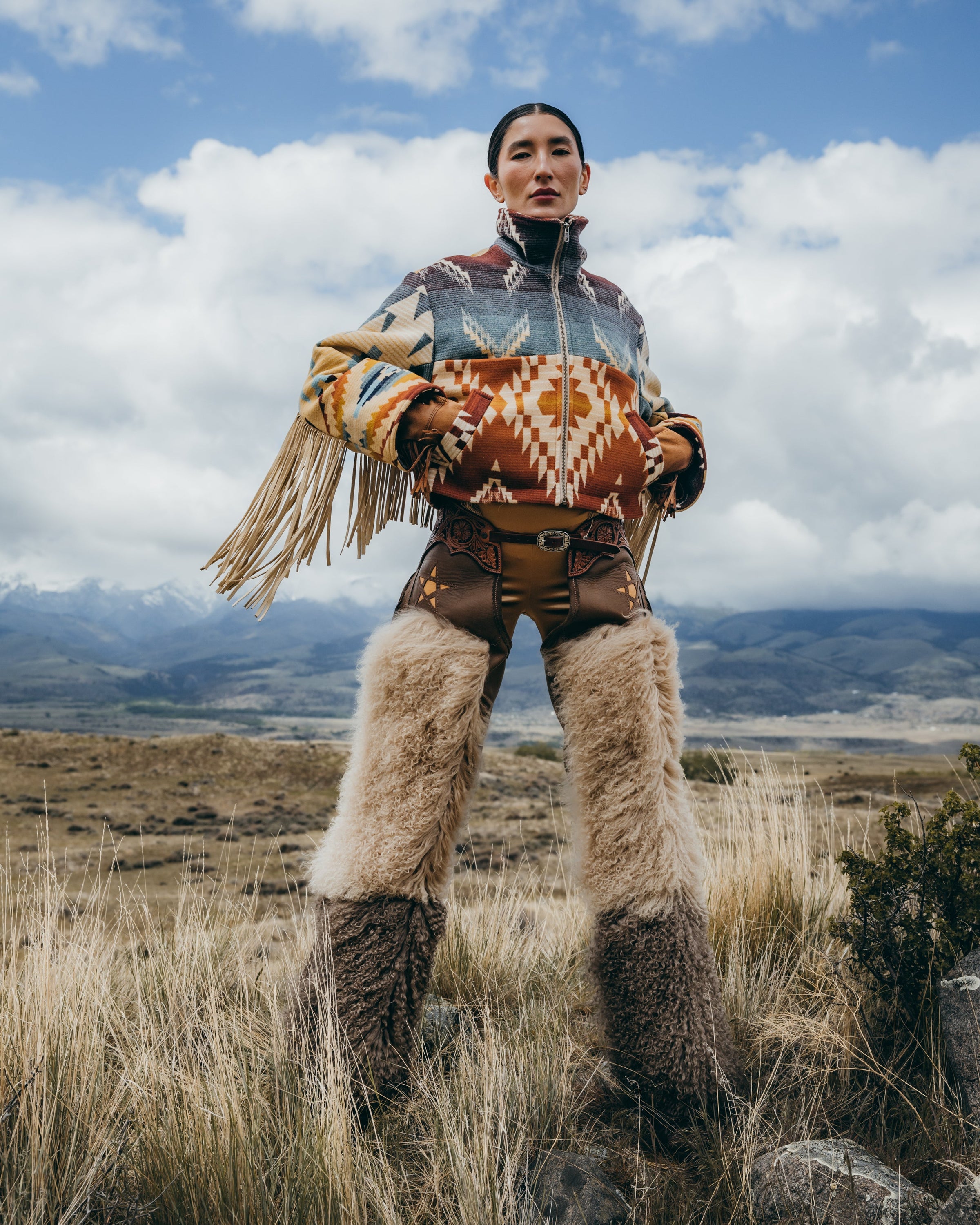 Helena Ridge Fringe Cropped Archer