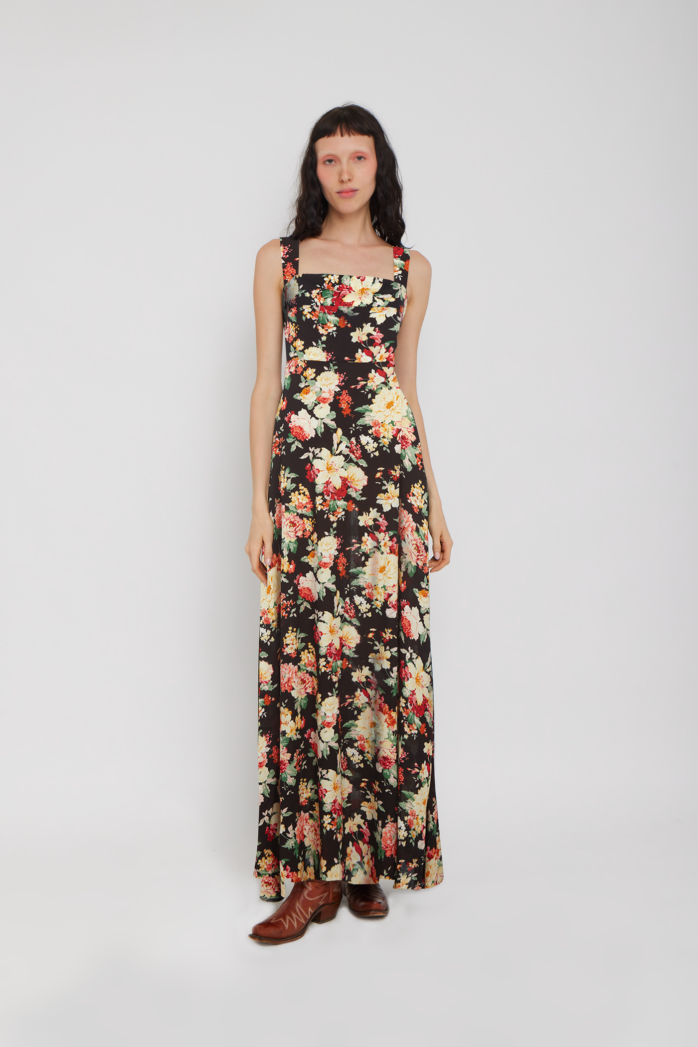Lorraina Dress Tropical Goth