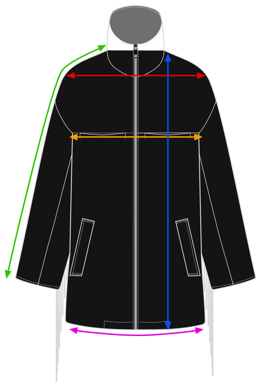 Measurement diagram for the Fringe Archer