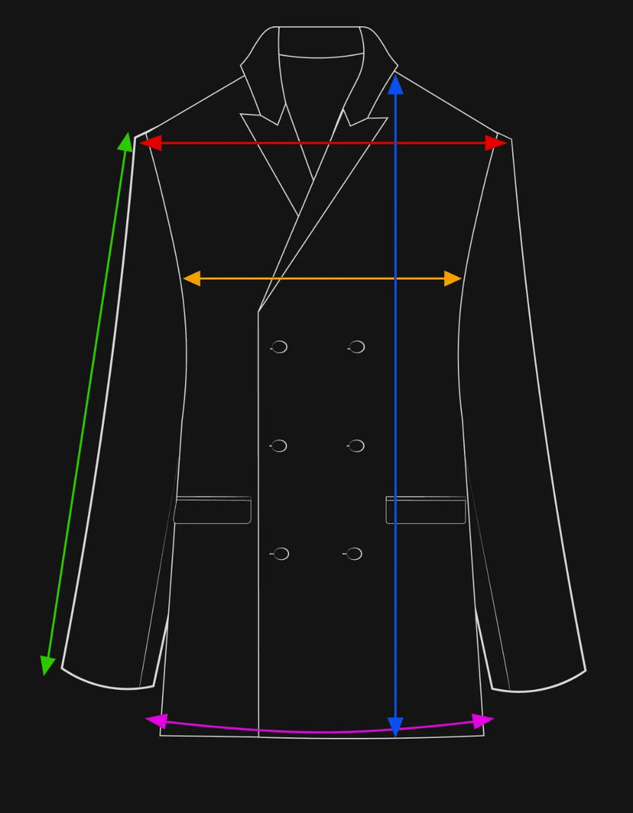 Measurement diagram for the Travel Blazer
