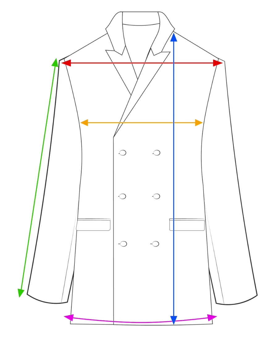 Measurement diagram for the Travel Blazer