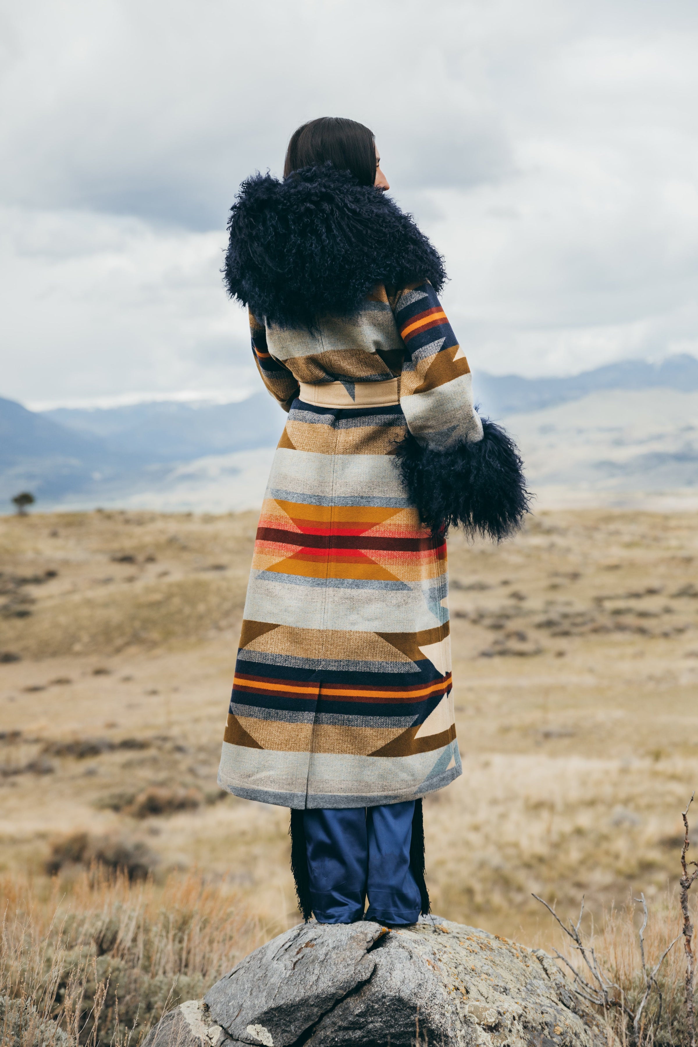 Wyeth Trail Shearling Duster