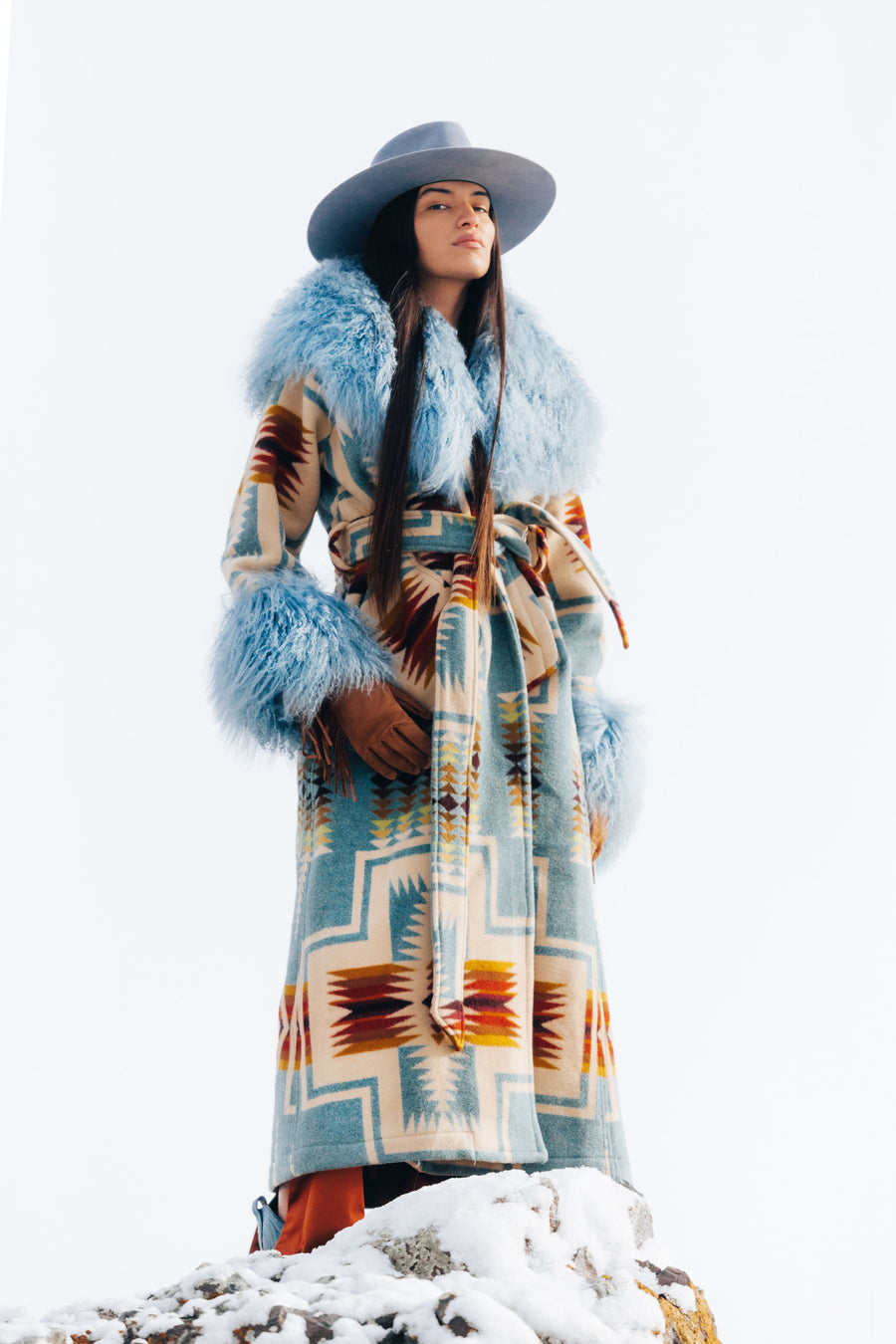 Harding Shearling Duster, view 3