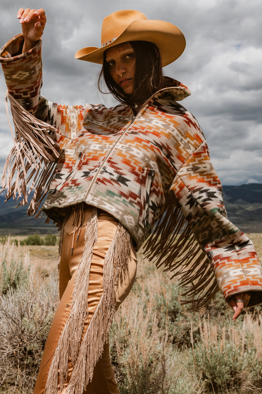 Mesilla Fringe Cropped Archer