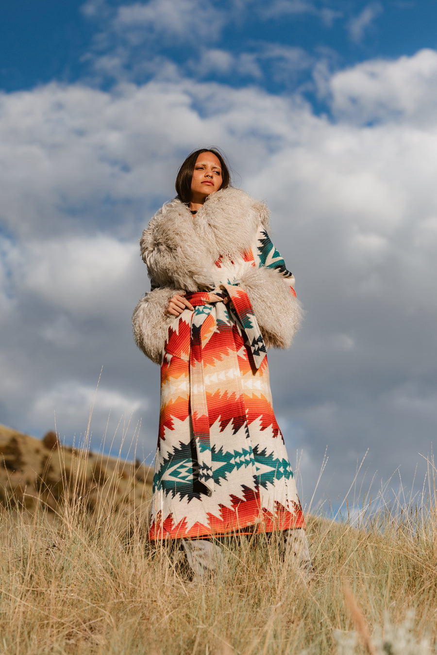 Sunset Pass Shearling Duster