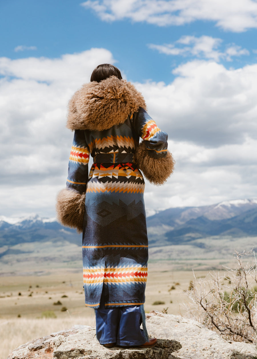 Cascadia Shearling Duster, view 3
