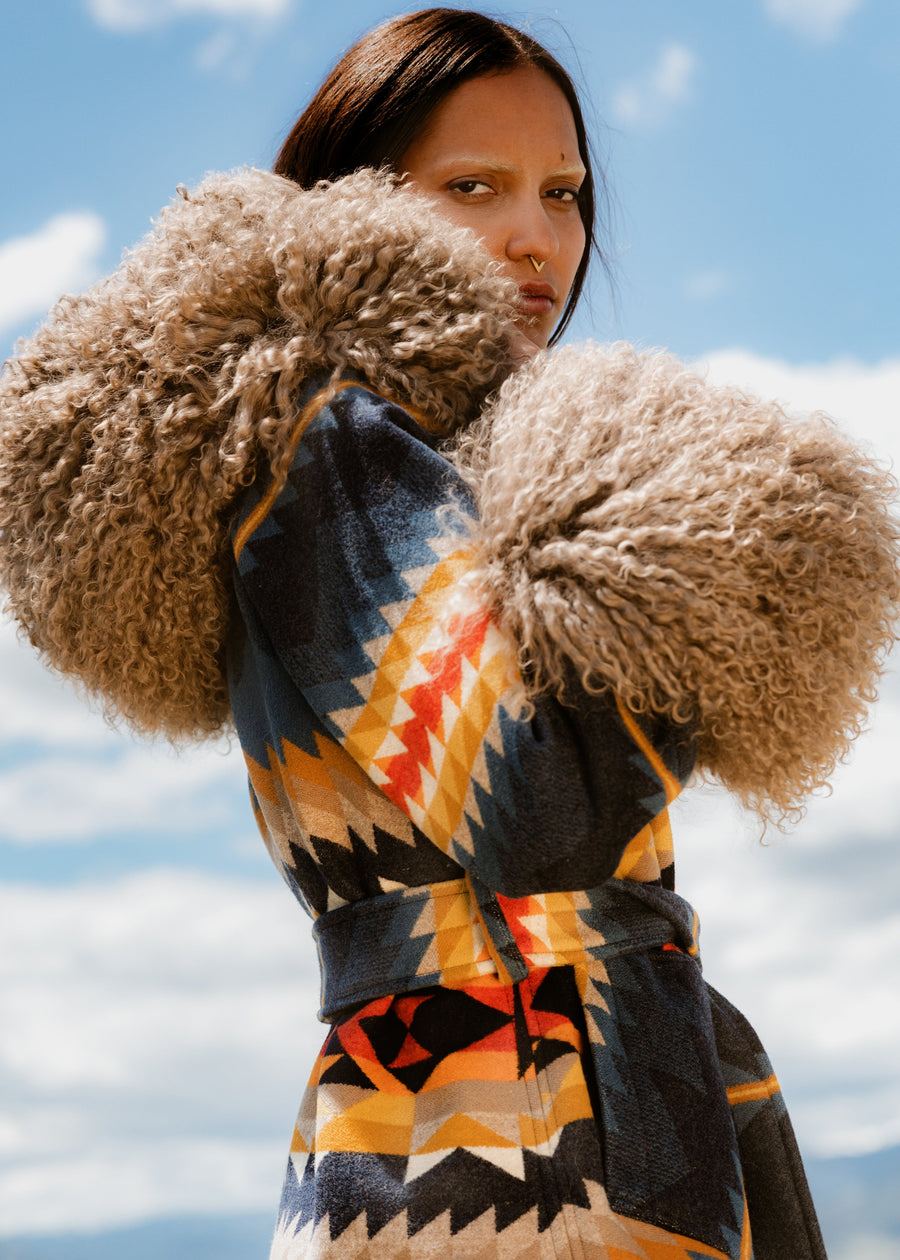 Cascadia Shearling Duster, view 4