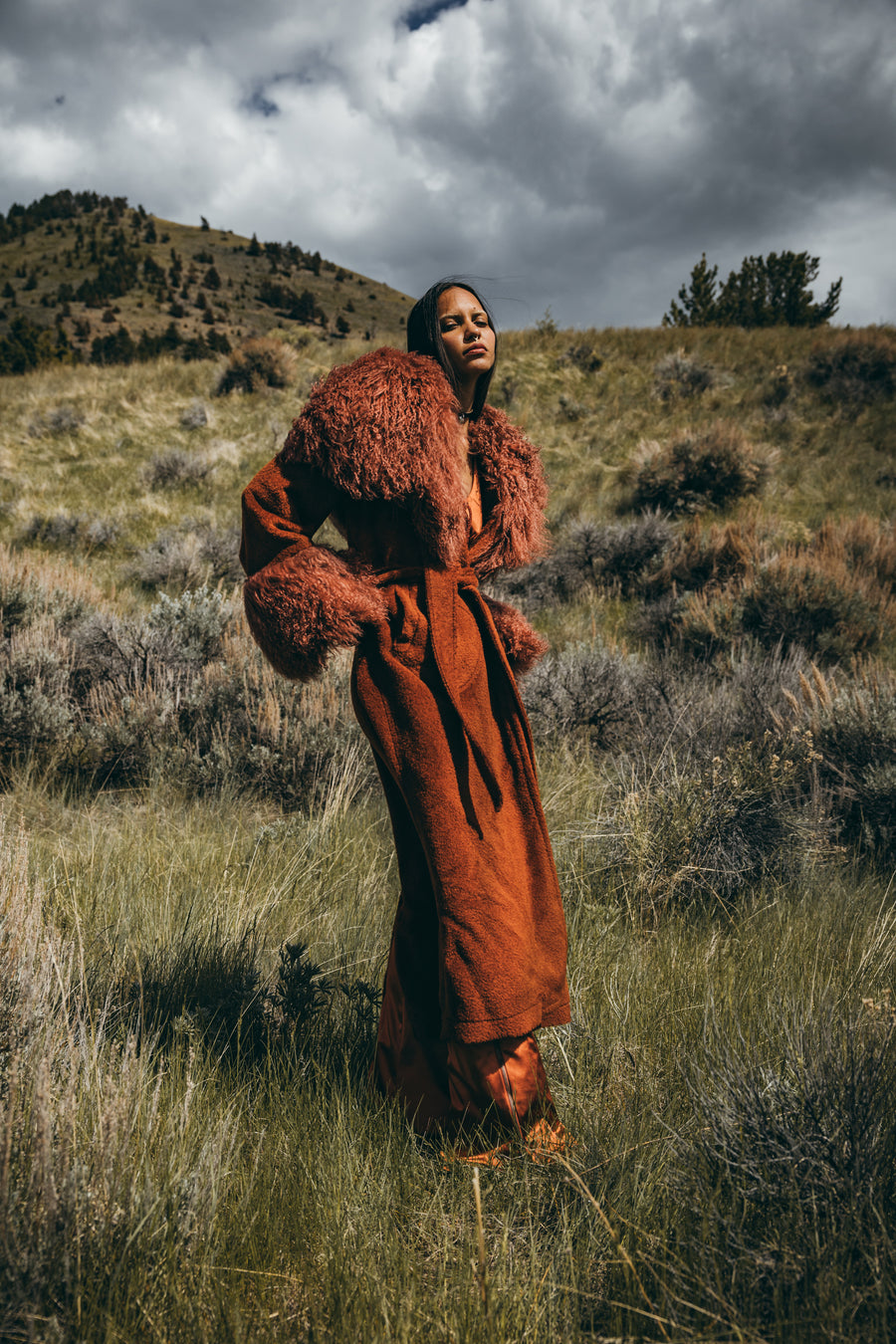 Alpaca Shearling Duster