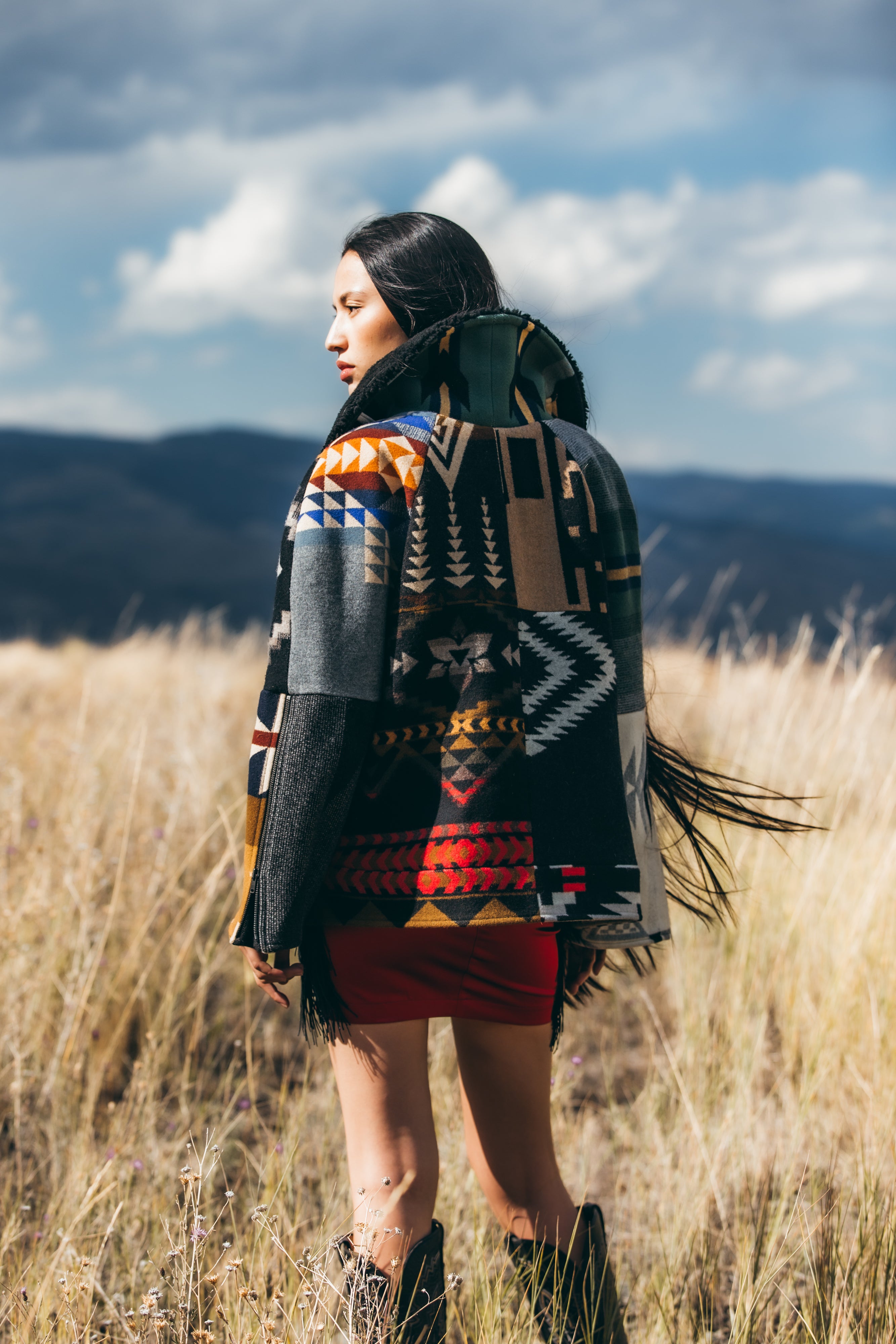 【美品】BOB ボブ 裏地花柄 リネンテーラードジャケット 48 ストライプ Neutral Patchwork Vic Love Bomber | Lindsey Thornburg
