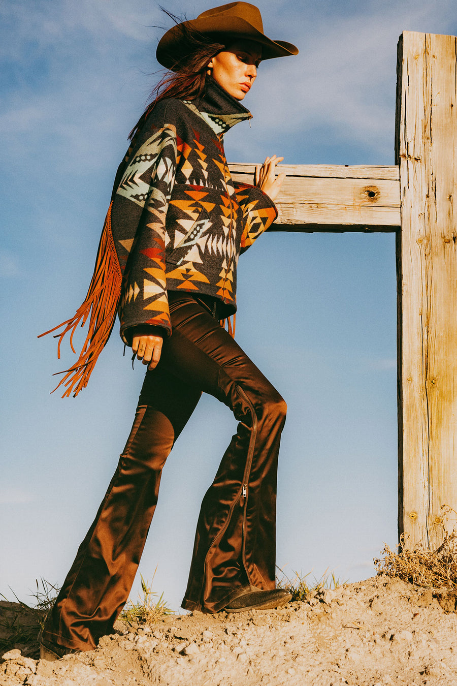 Diamond Peak Fringe Cropped Archer, view 3