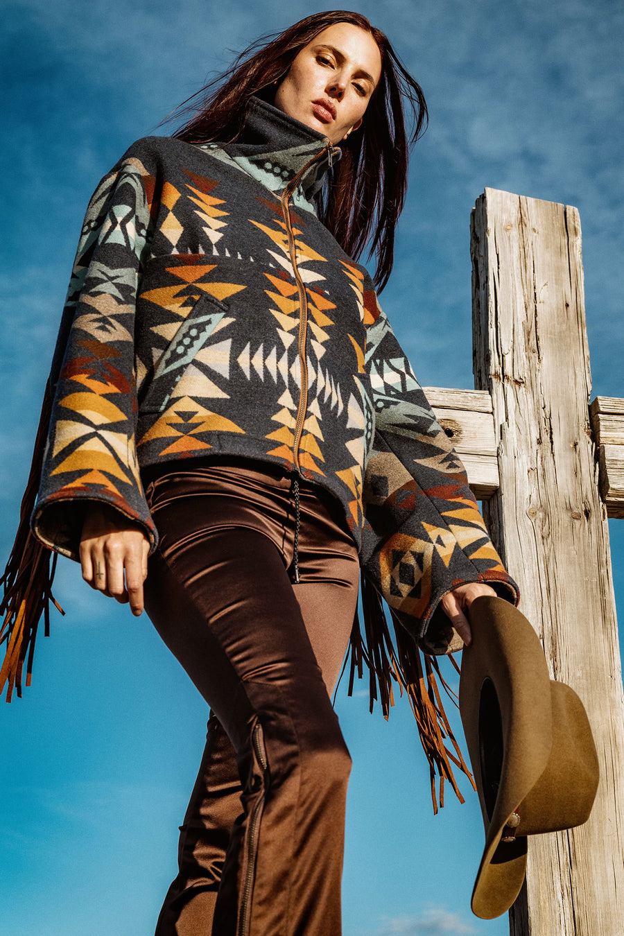 Diamond Peak Fringe Cropped Archer, view 2