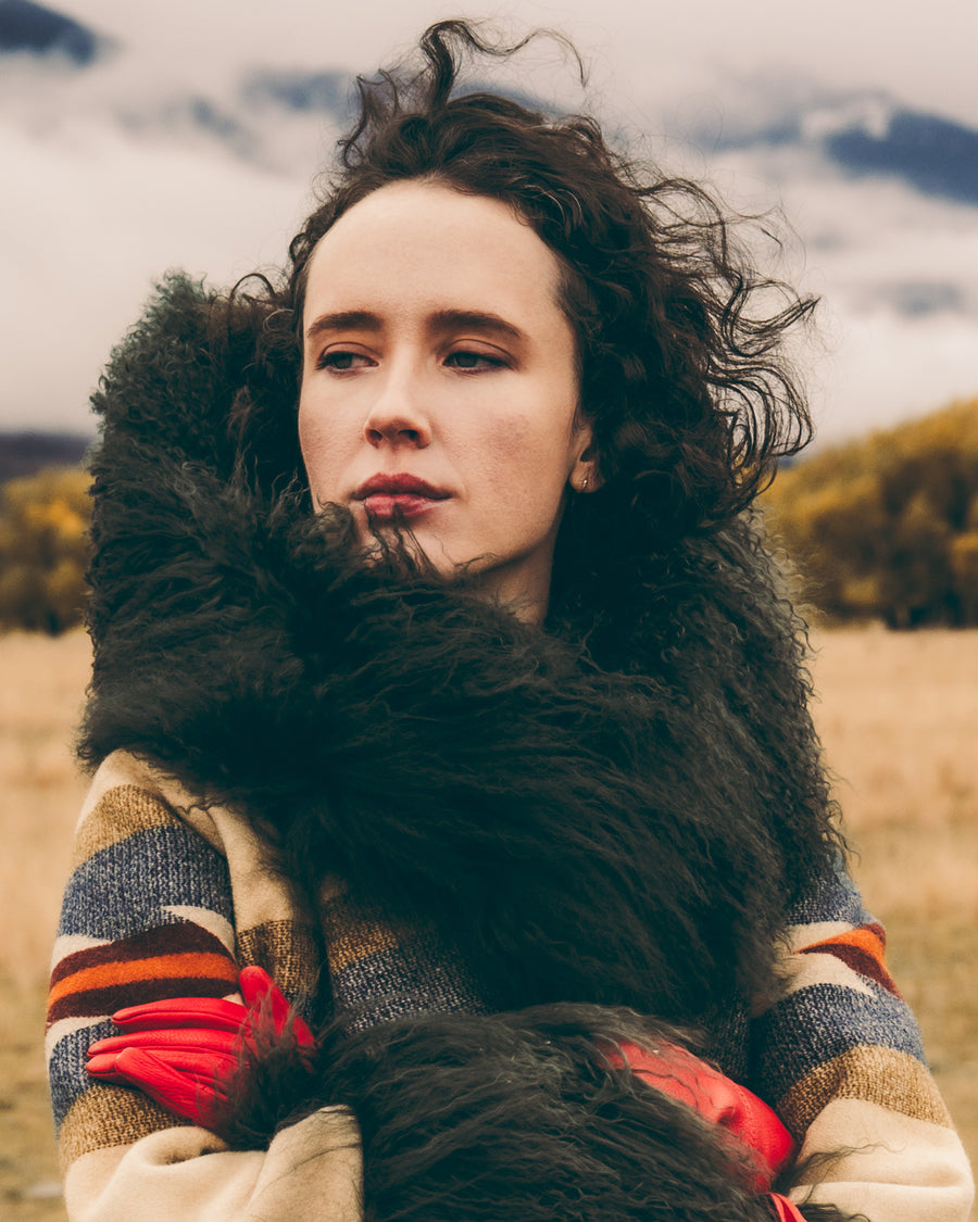 Wyeth Trail Shearling Duster, view 4