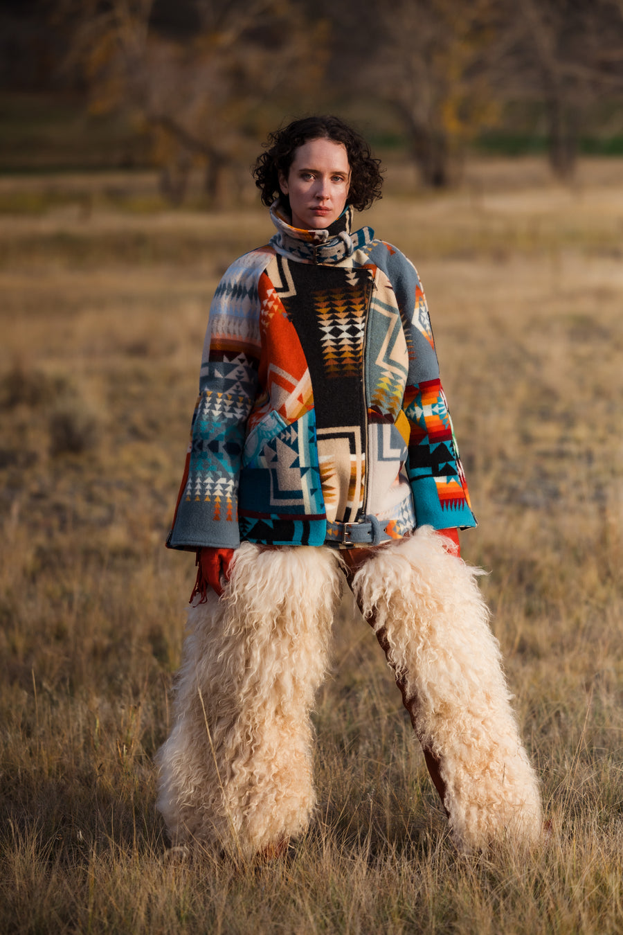 Chief Joseph Patchwork Buck Love Bomber, view 3