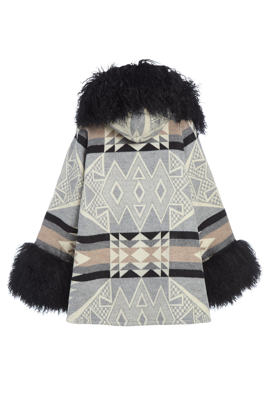 Diamond Ridge Shearling Cloak
