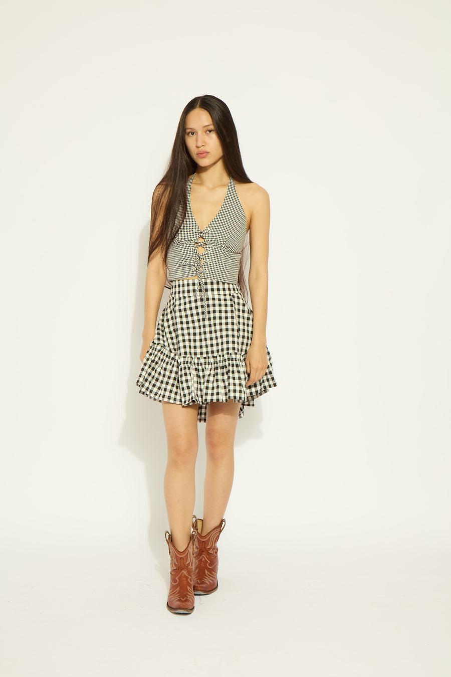 Quinoa Skirt Gingham, view 3