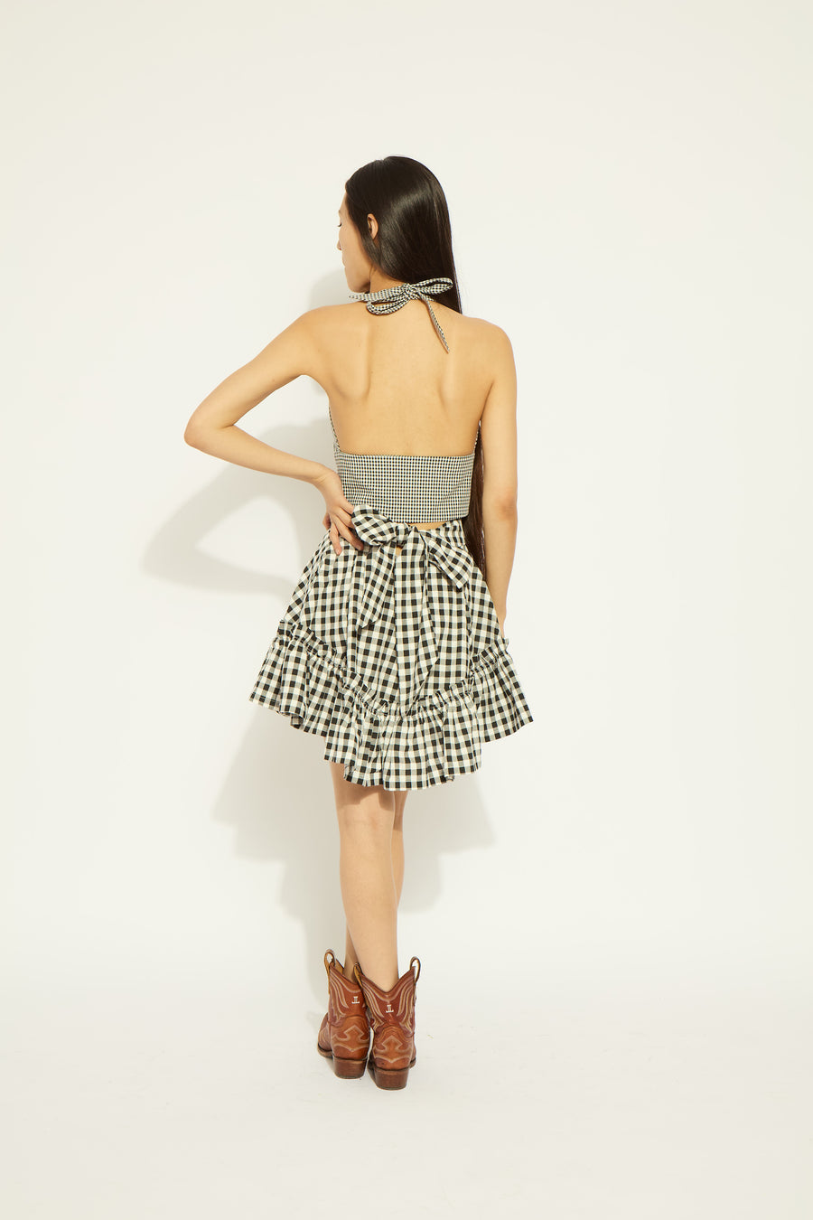 Quinoa Skirt Gingham, view 4