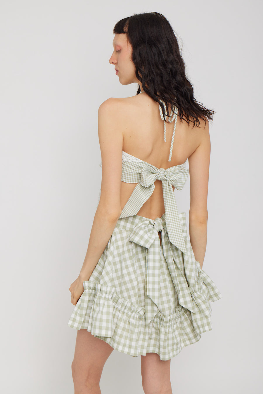 Handkerchief Top Petite Gingham, view 4