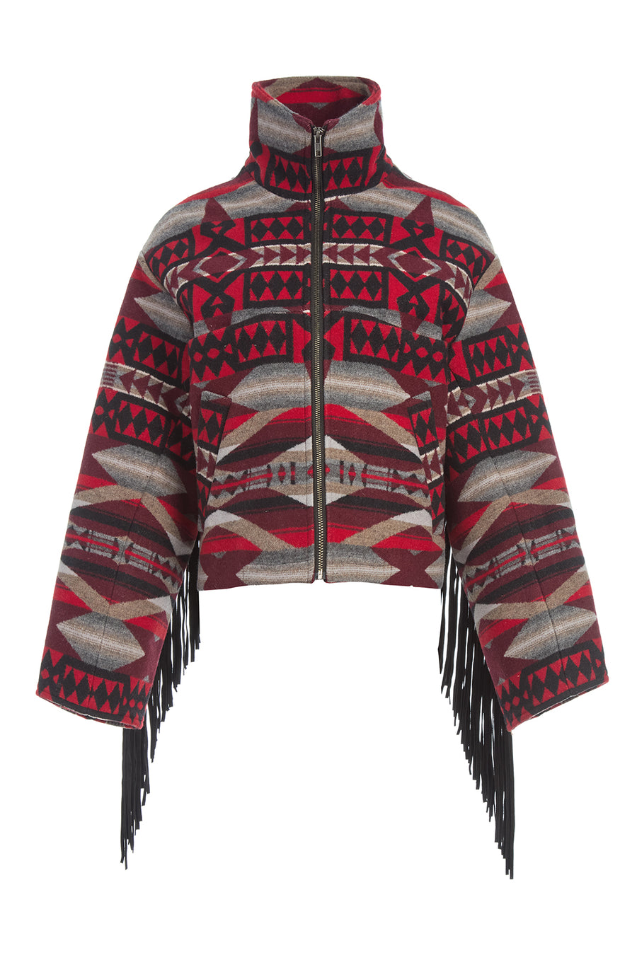 La Paz Scarlet Fringe Cropped Archer