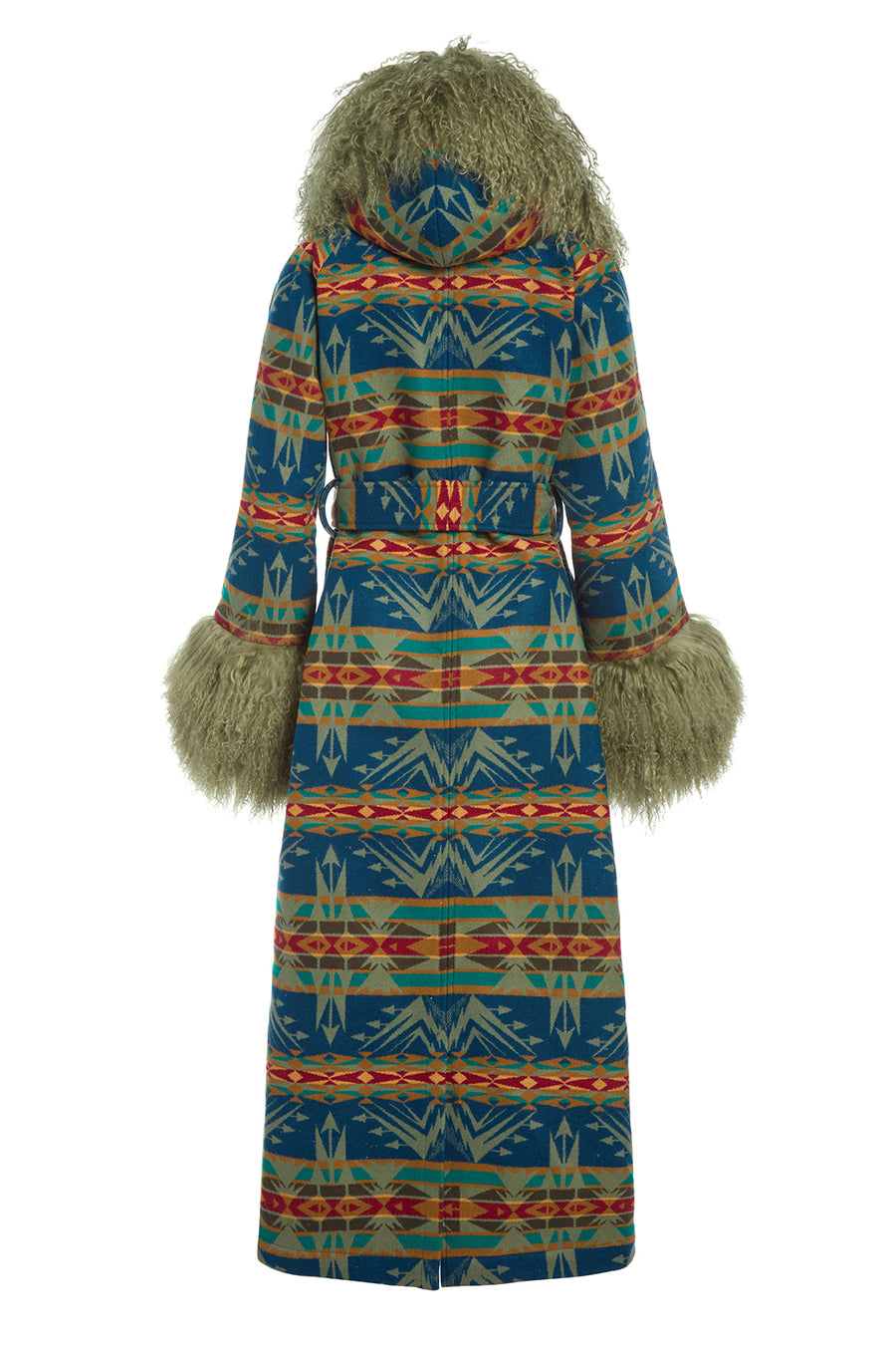 Echo Peaks Sage Shearling Duster