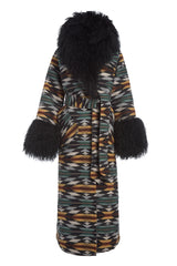 Wyeth Trail Oxford Shearling Duster