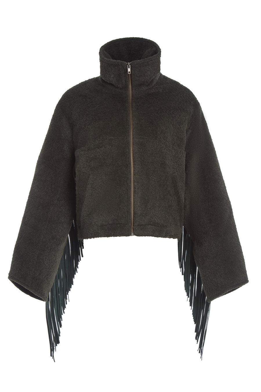 Alpaca Fringe Cropped Archer