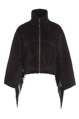 Alpaca Fringe Cropped Archer