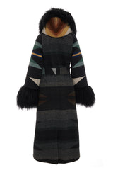 Wyeth Trail Oxford  Shearling Duster