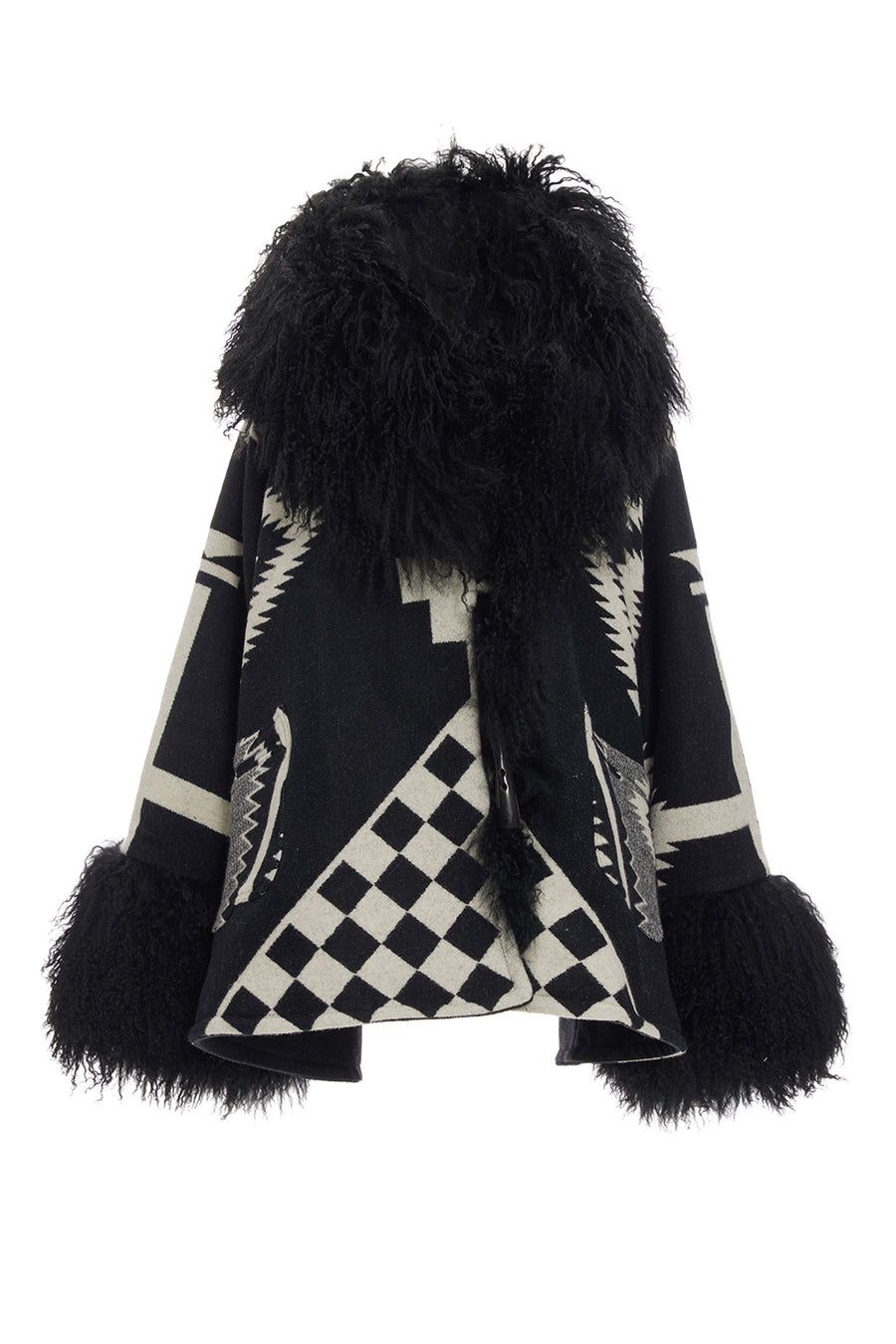 Los Ojos Shearling Cloak