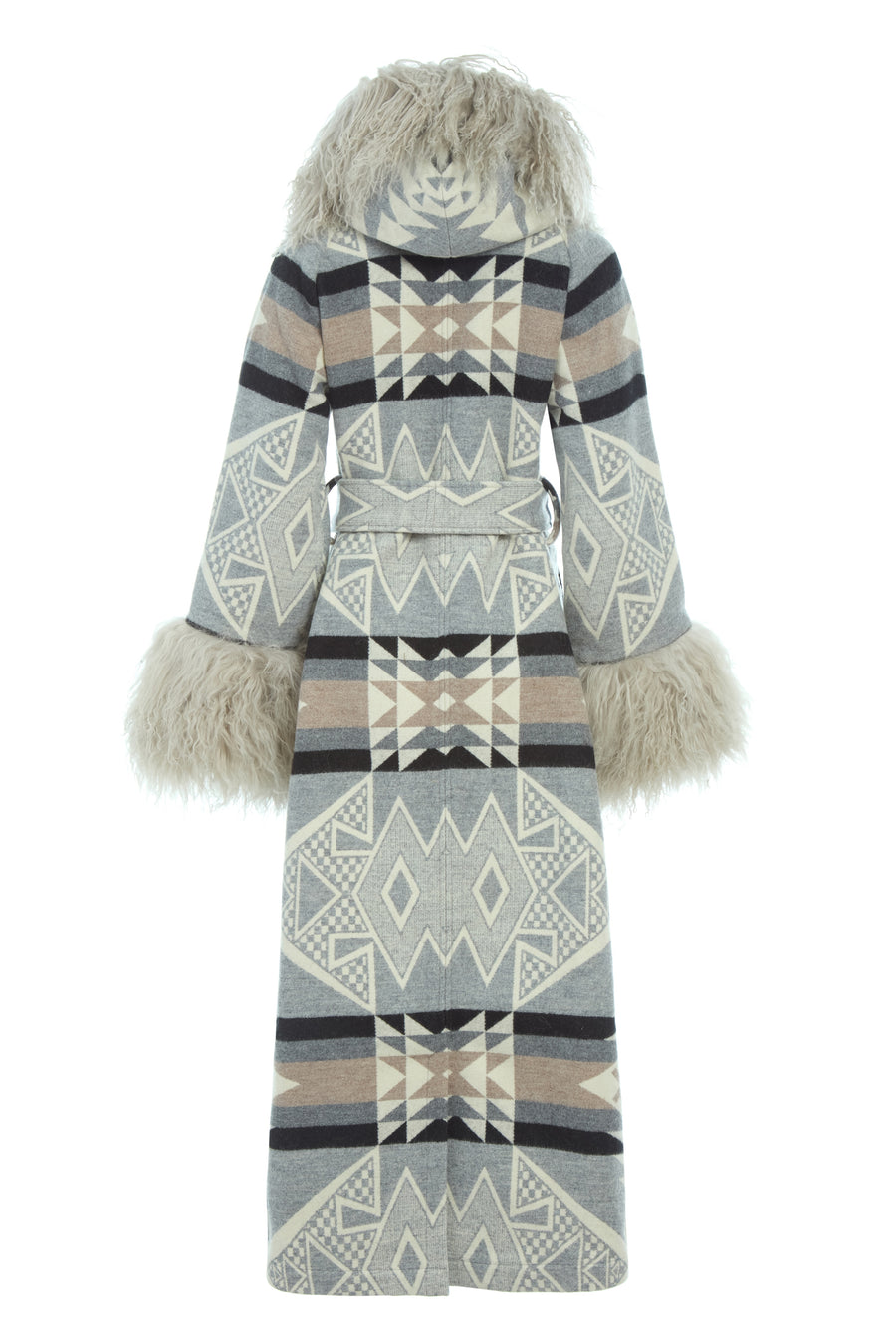 Diamond Ridge Shearling Duster, view 2