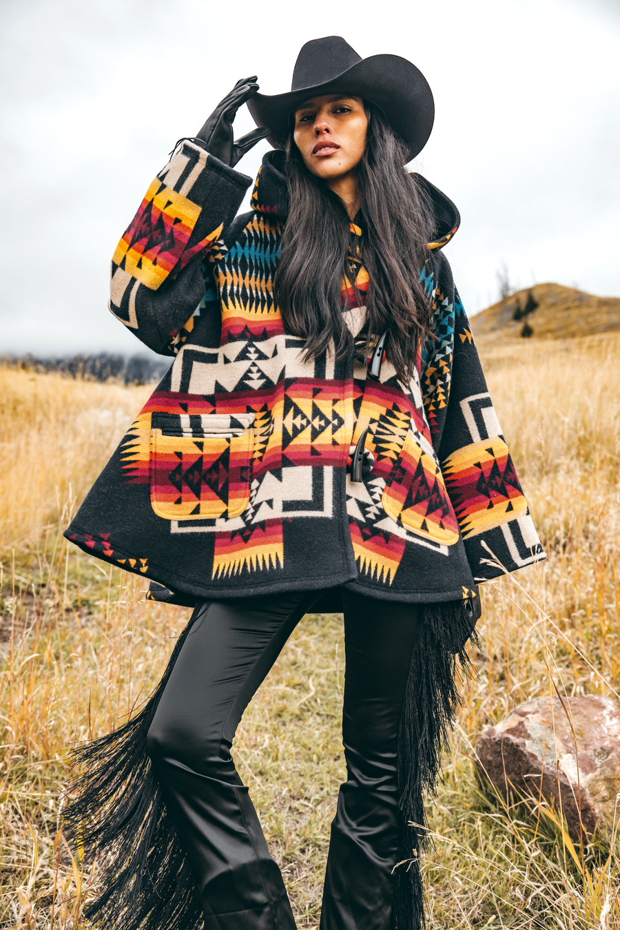Chief Joseph Black Classic Cloak, view 3