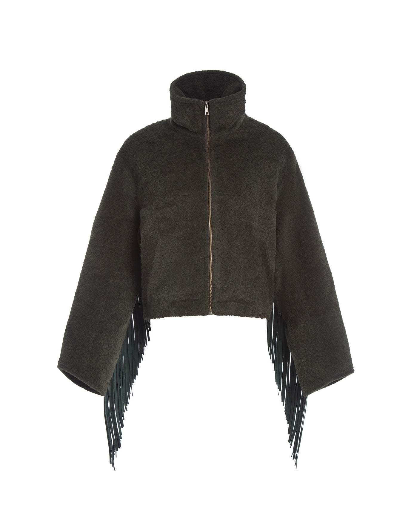 Alpaca Fringe Cropped Archer