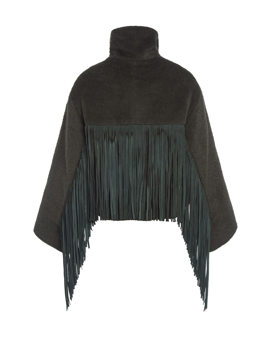 Alpaca Fringe Cropped Archer, view 2