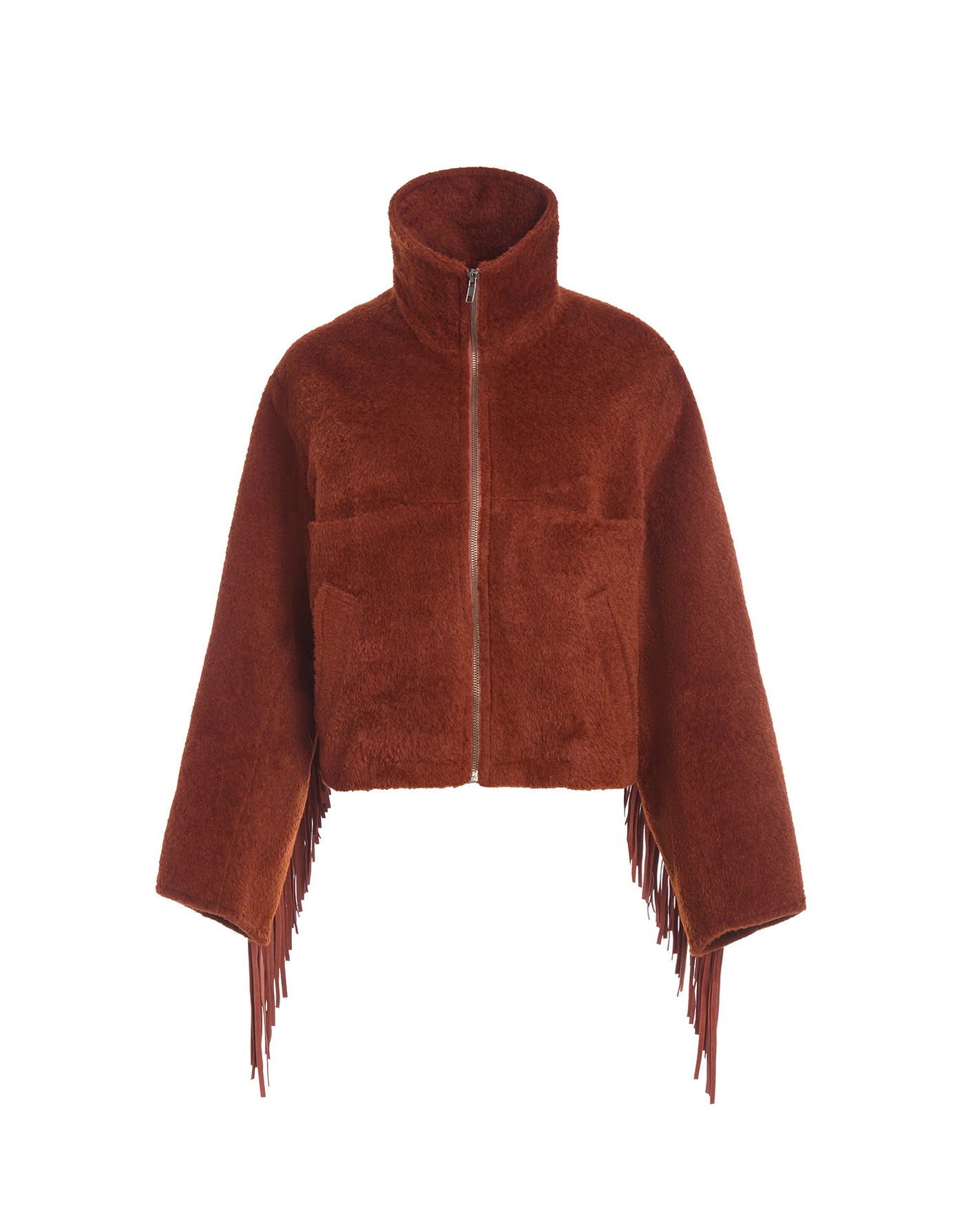 Alpaca Fringe Cropped Archer