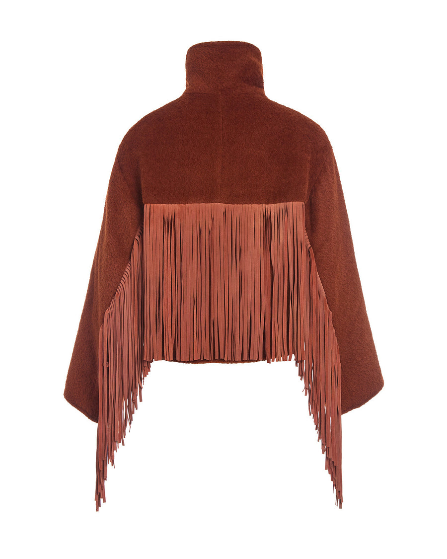 Alpaca Fringe Cropped Archer, view 2