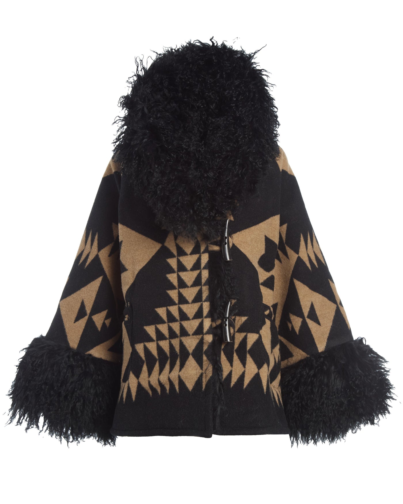 Basket Maker Shearling Cloak