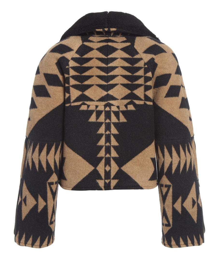 Basket Maker Shearling Collar Vera Aviator, view 2