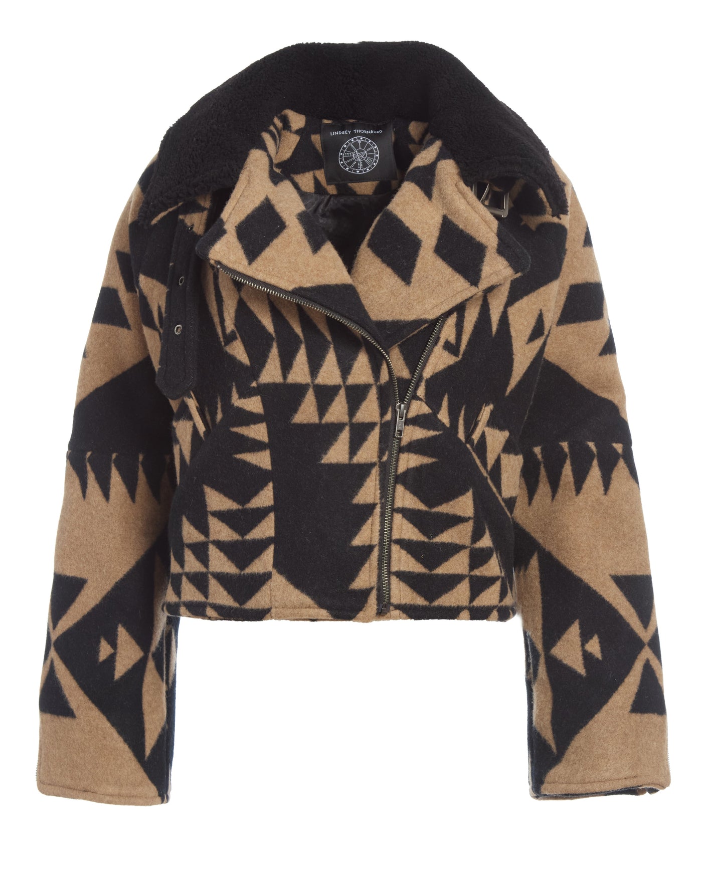 Basket Maker Shearling Collar Vera Aviator