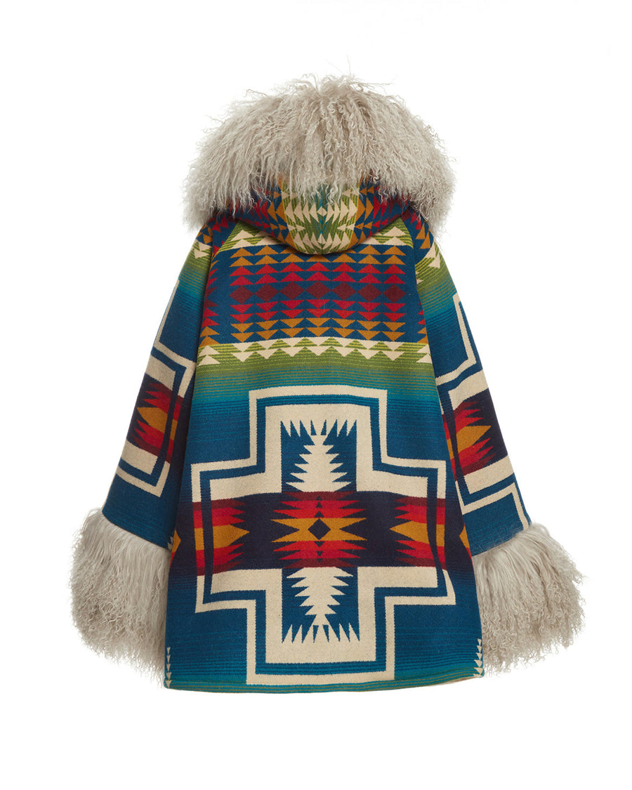 Century Harding Shearling Cloak, view 2