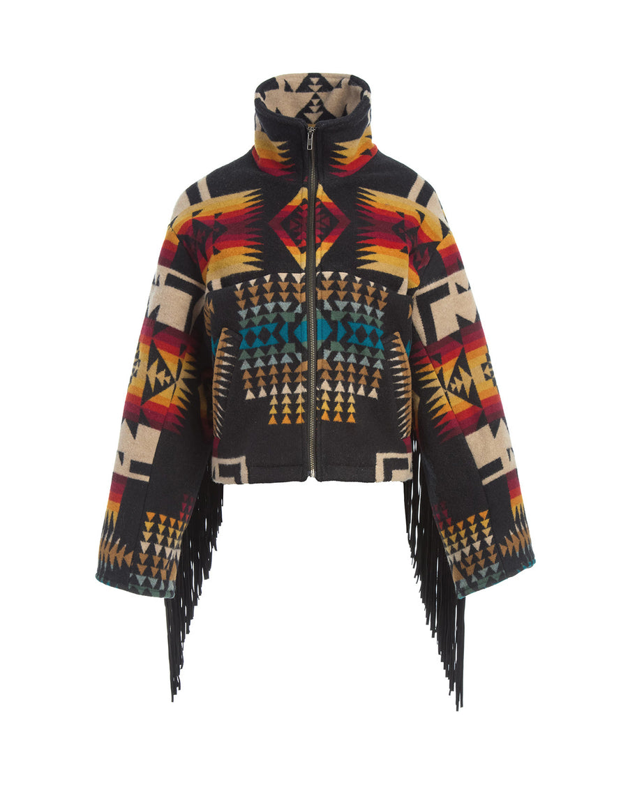 Chief Joseph Fringe Black Cropped Archer