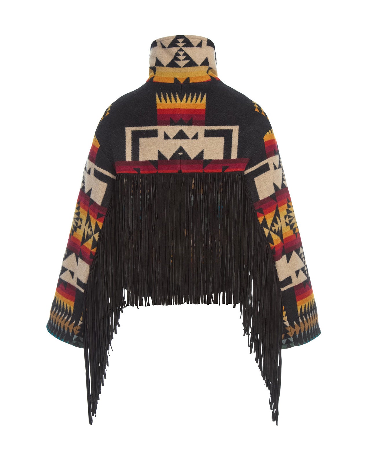 Chief Joseph Fringe Black Cropped Archer