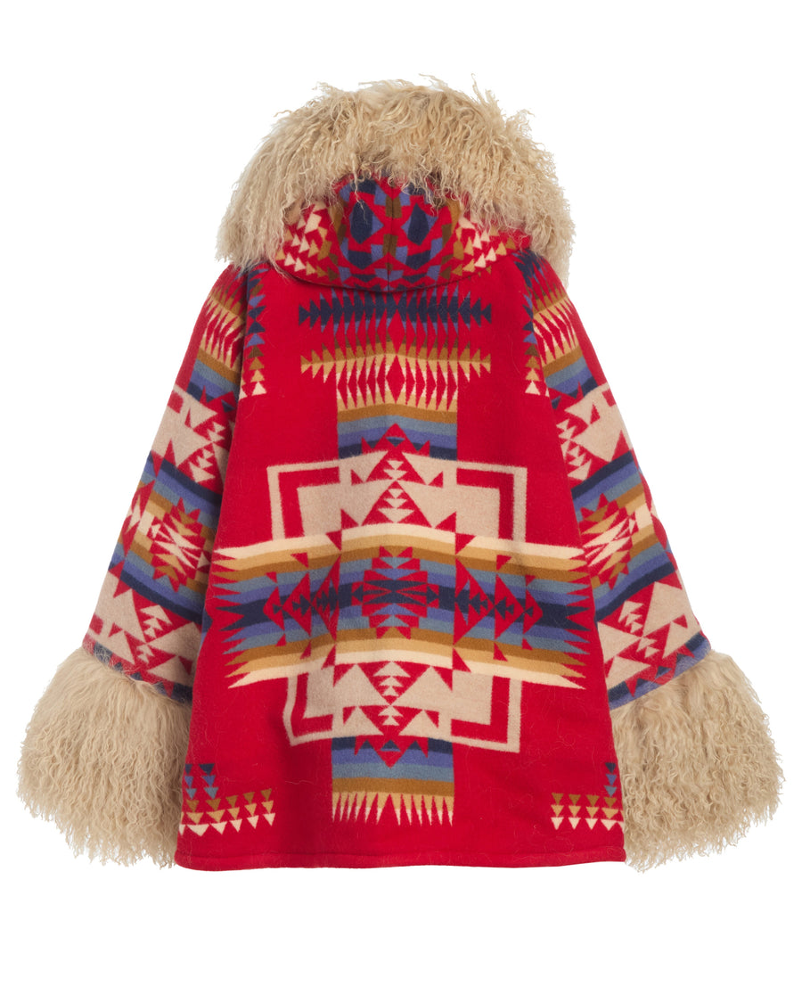 Chief Joseph Shearling Cloak, view 2