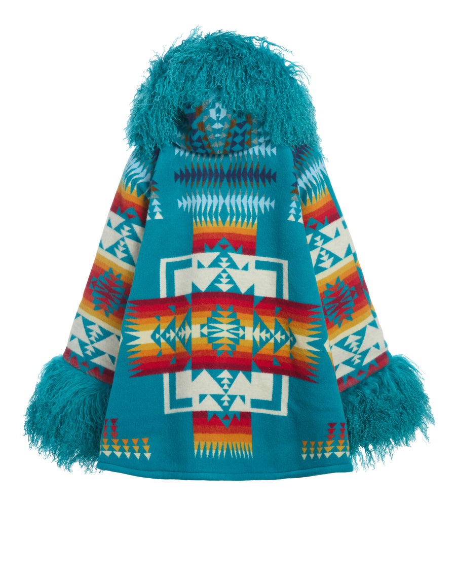 Chief Joseph Shearling Cloak, view 2