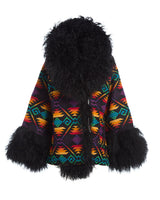 Coyote Butte Shearling Cloak