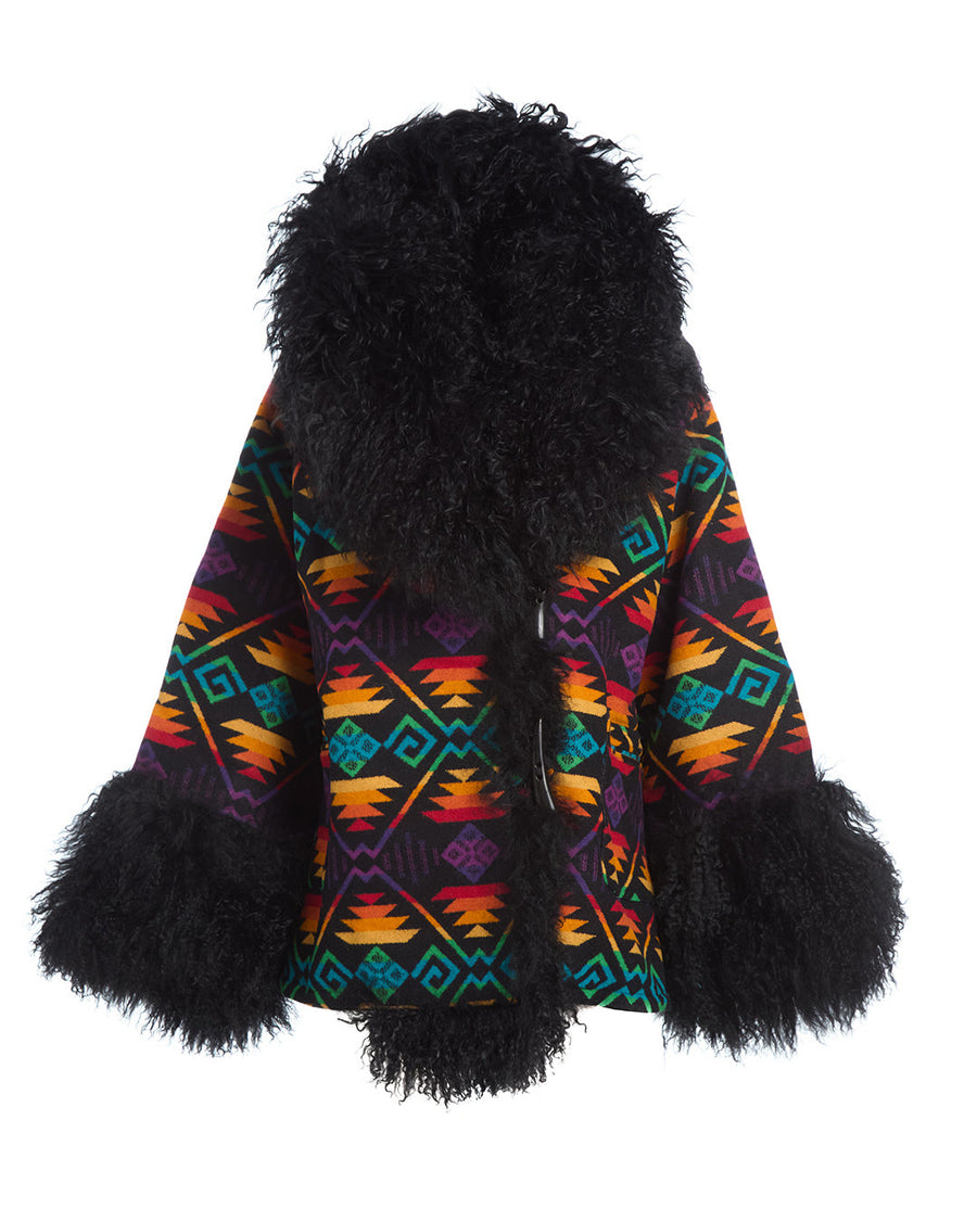 Coyote Butte Shearling Cloak
